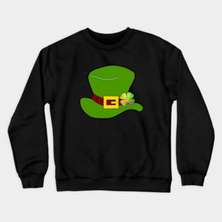 ST PADDYS Day Leprechaun Hat Dark Green Crewneck Sweatshirt